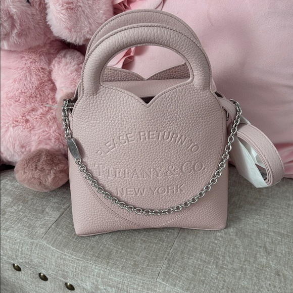 Tiffany & Co. Blush Pink Heart Crossbody Bag - Picture 6 of 6